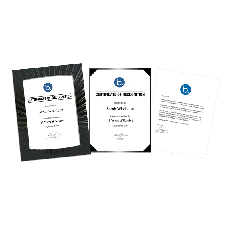 CHOICE CERTIFICATE PACKET